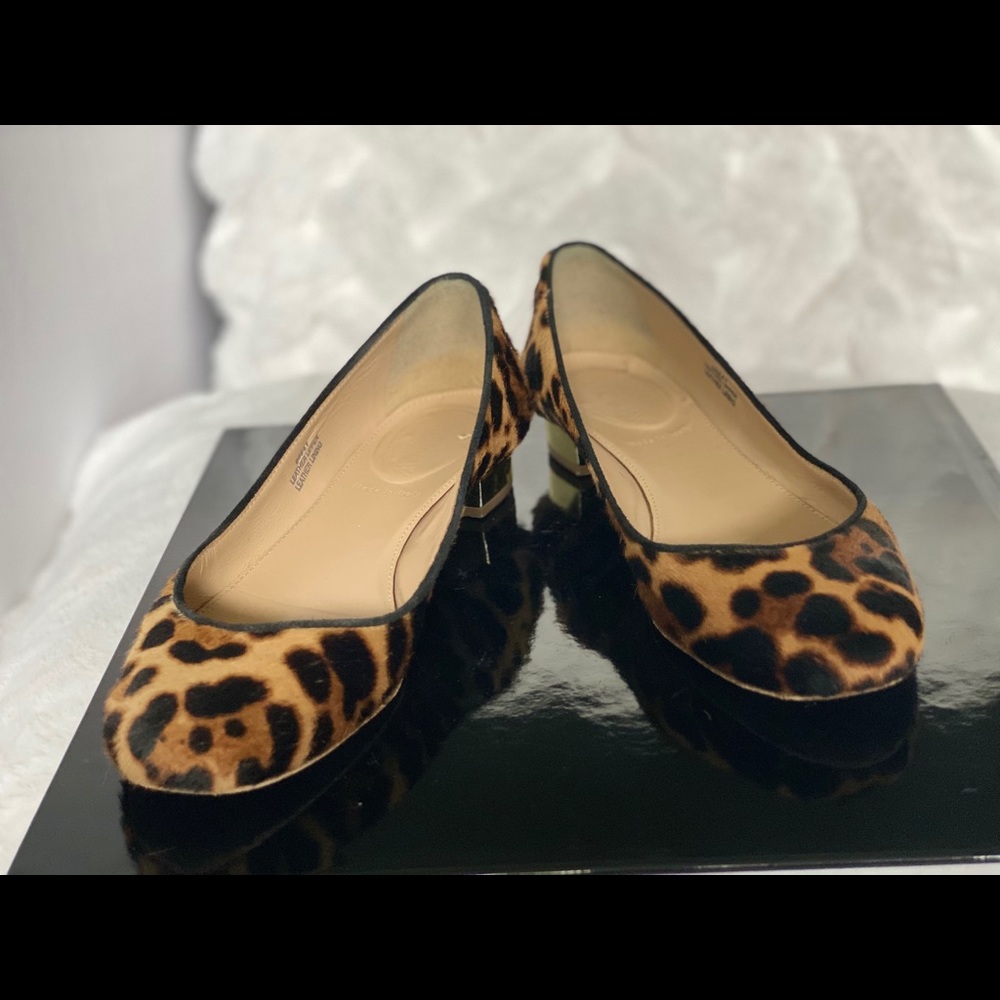 J Crew animal print flat shoes
